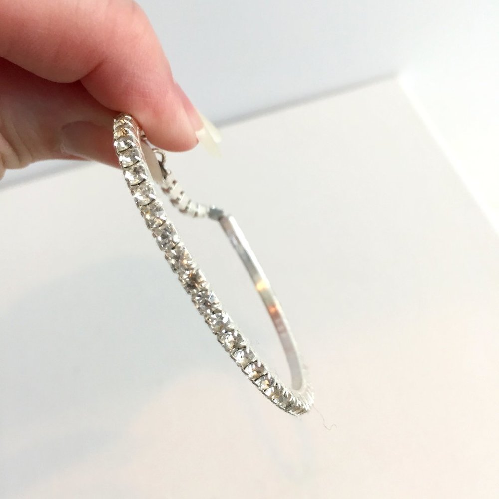 Silver Tone Cubic Zirconia Bracelet